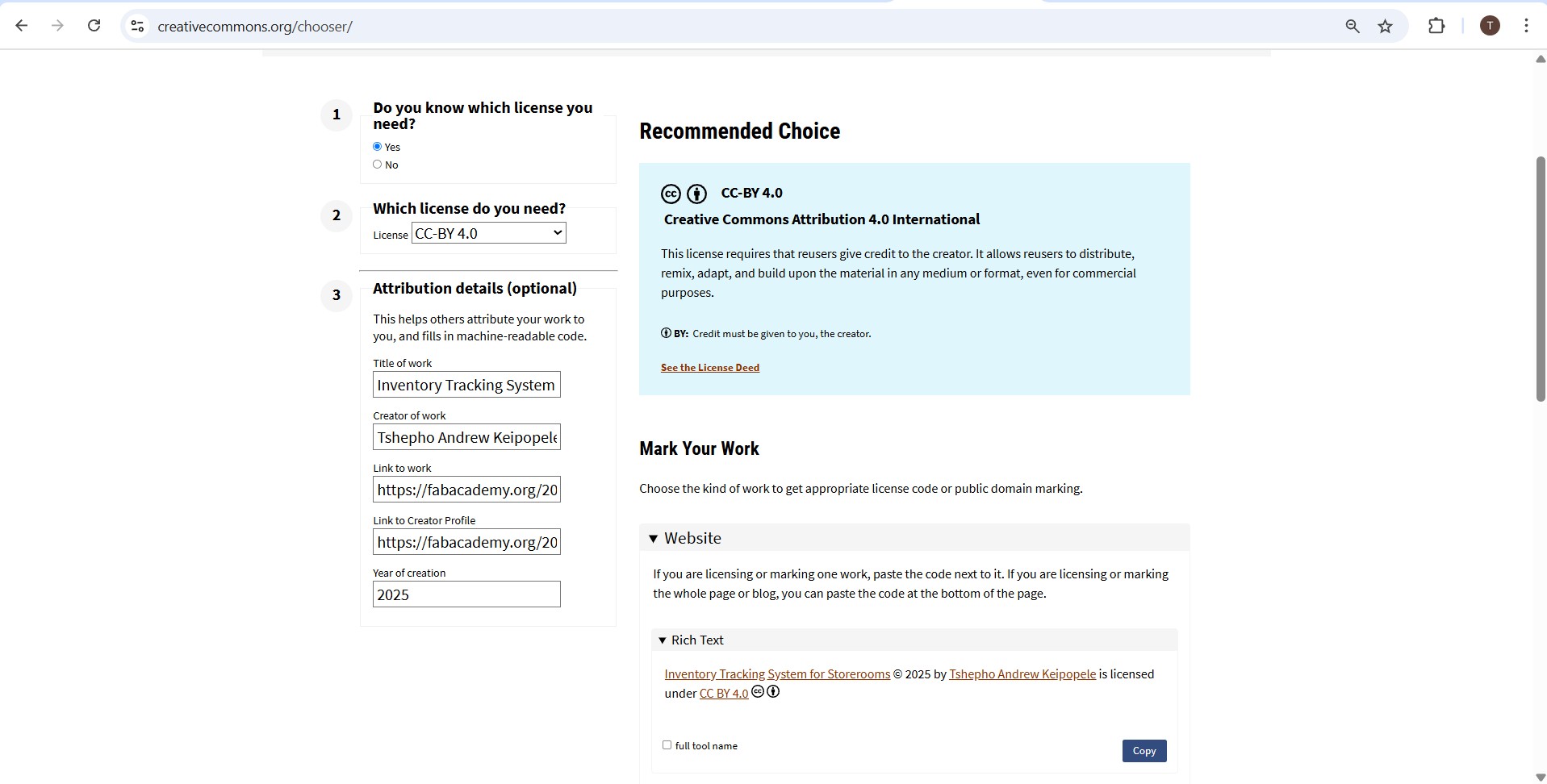 Web page